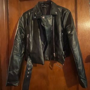 SHEIN Moto Faux Leather Jacket